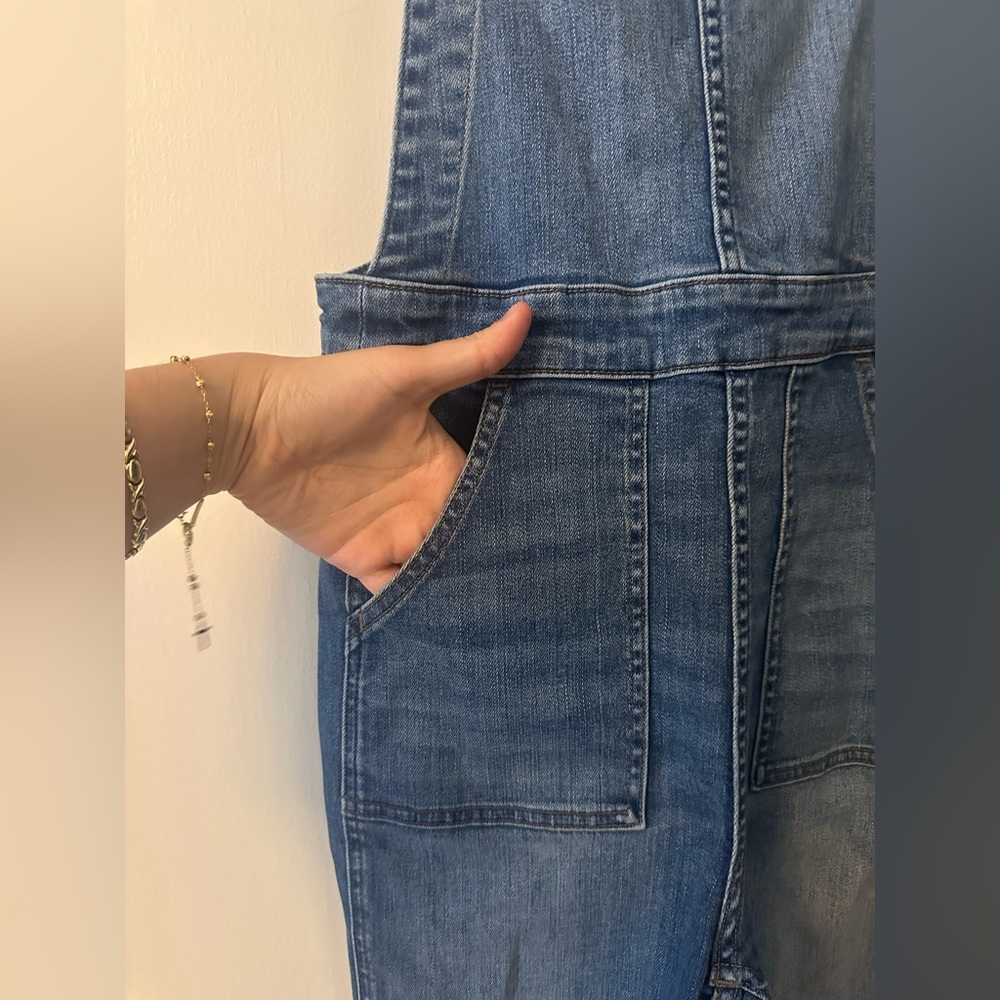 Madewell Madewell Stovepipe Overalls Raw Hem Edition Womens Size M - Picture 3 of 8